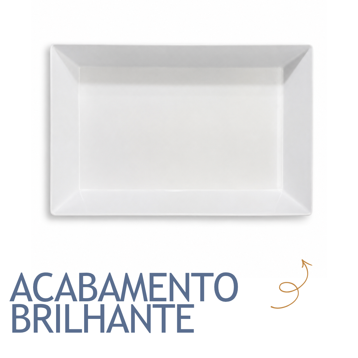 Travessa Retangular Melamina 45cm