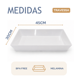 Travessa Retangular Melamina 45cm