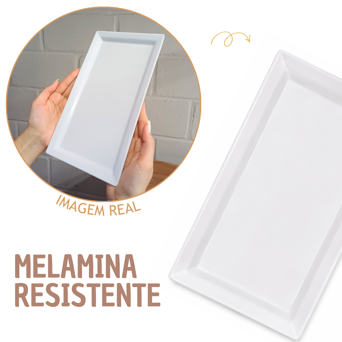 Travessa Servir Melamina 29cm