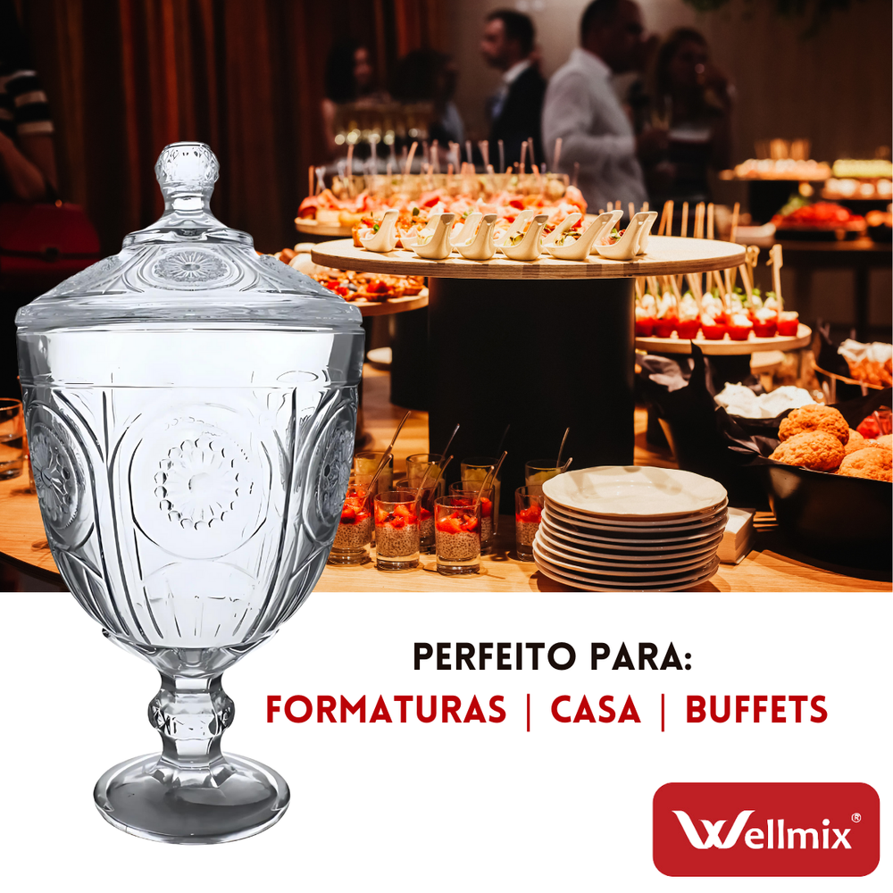 Potiche Texas de Vidro 1,25L - A Gourmet