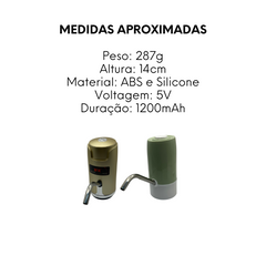 Bomba Agua Carregável USB Sortido - A Gourmet