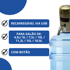 Bomba Agua Carregável USB Sortido - A Gourmet