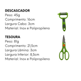 Descascador de Inox Tesoura Multiuso - A Gourmet