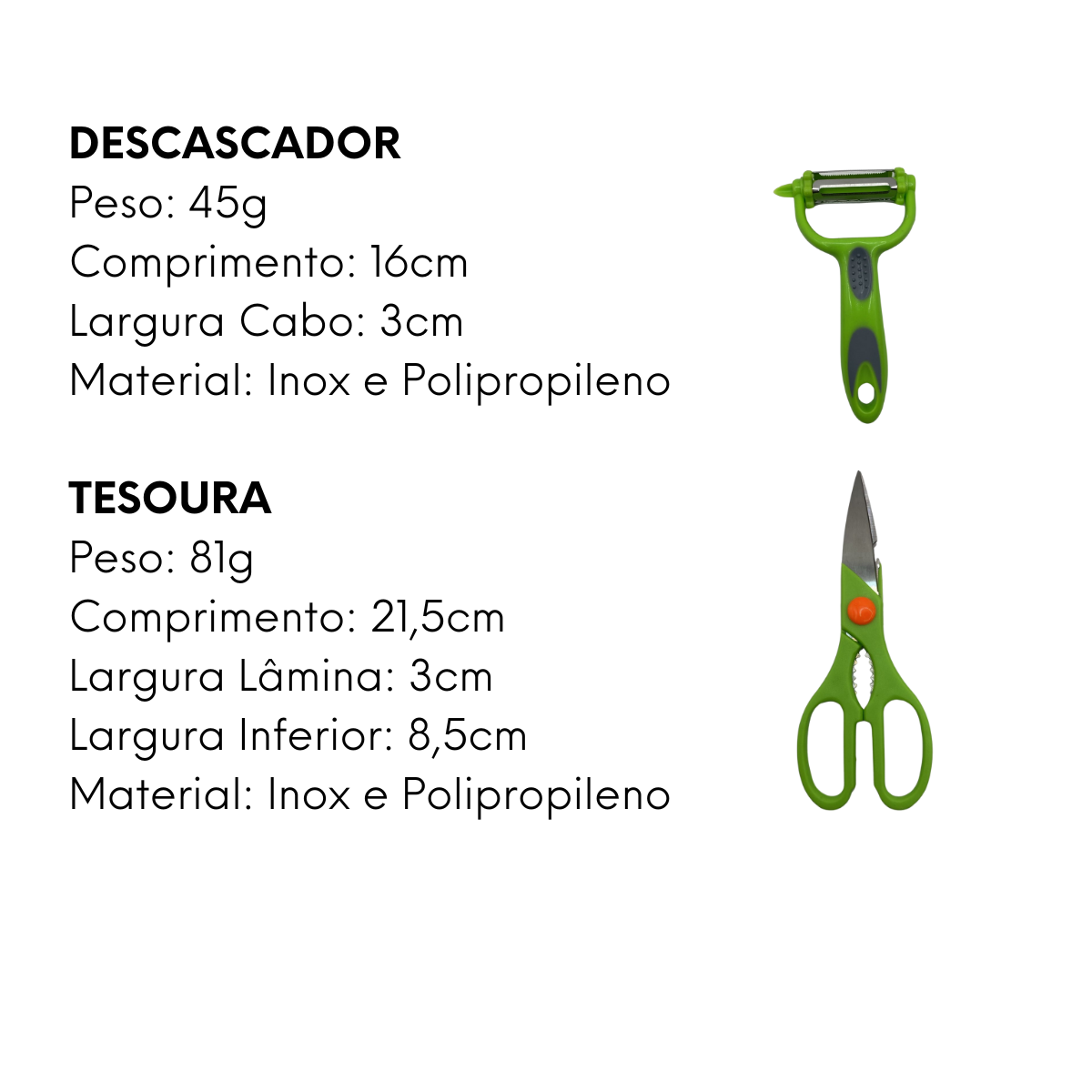 Descascador de Inox Tesoura Multiuso - A Gourmet