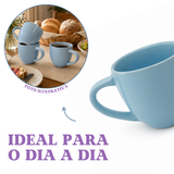 Xicara de Café Porcelana Azul 95ml