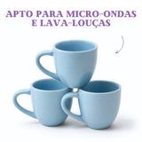 Xicara de Café Porcelana Azul 95ml