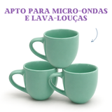 Xicara de Café Porcelana Verde 95ml