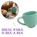 Xicara de Café Porcelana Verde 95ml