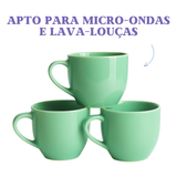 Xicara Chá Porcelana Verde