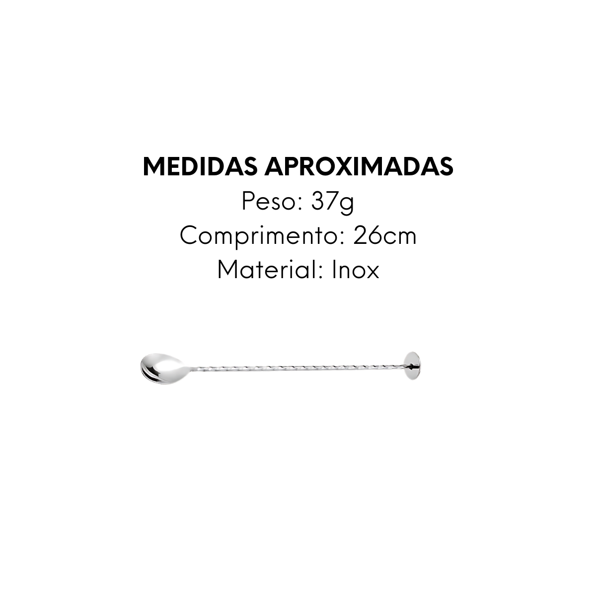 Colher Bailarina 26cm de Aço Inox - A Gourmet