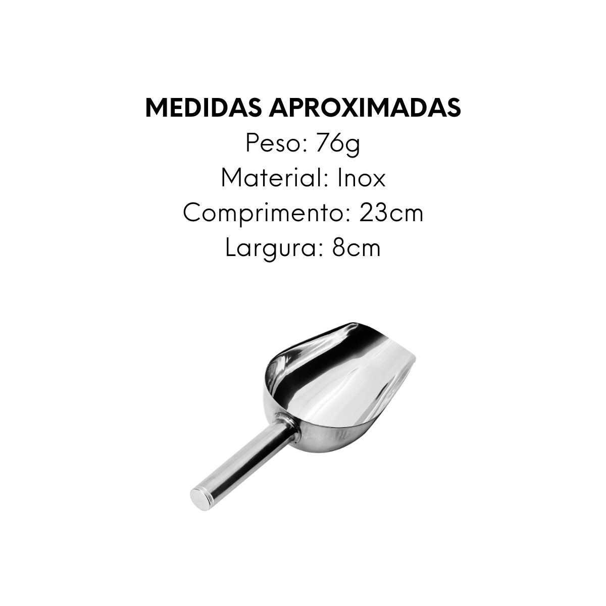 Pegador de Gelo em Aço Inox A Gourmet
