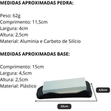 Pedra de Afiar Facas Com Suporte - A Gourmet