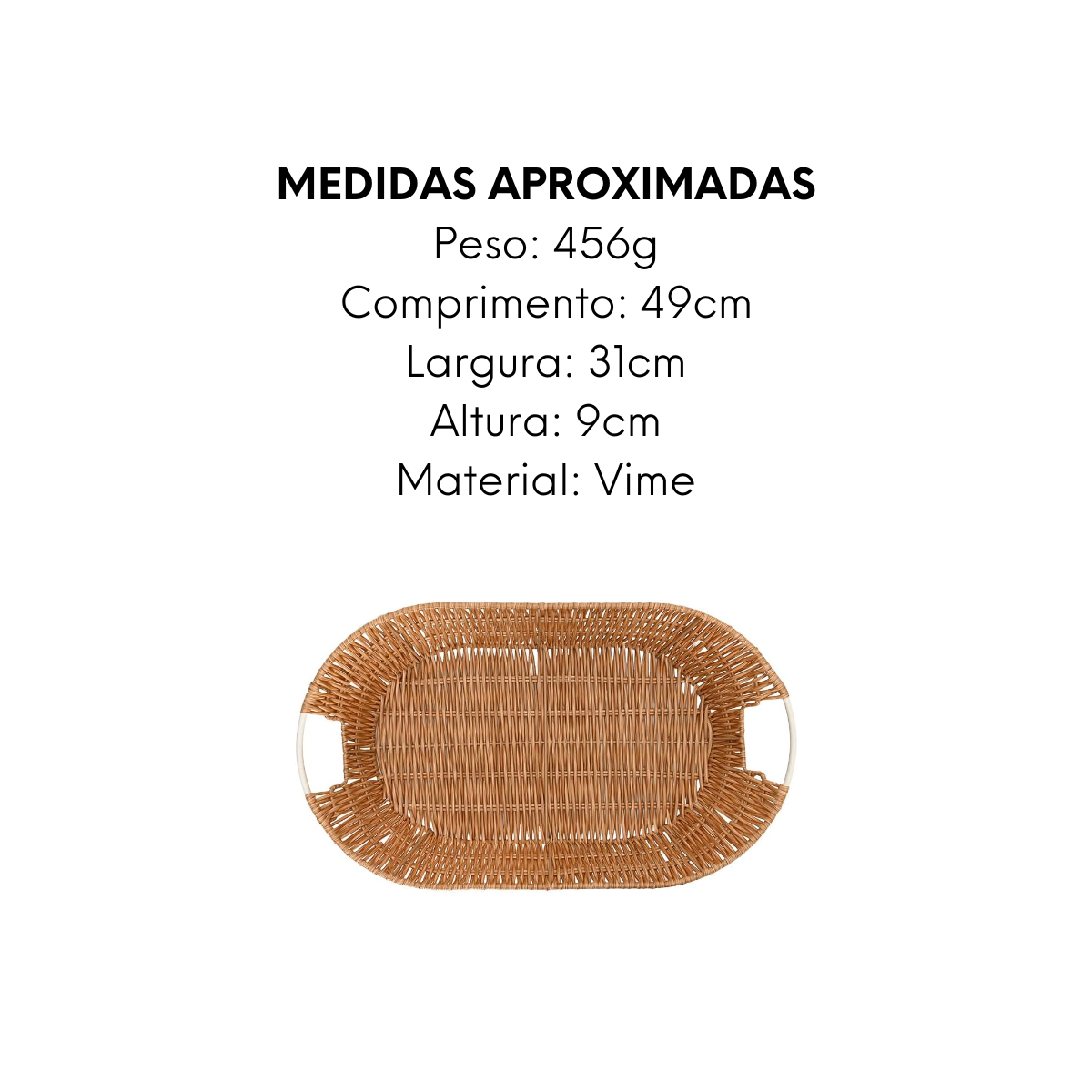 Cesto oval Claro Grande Vime Mimo Style