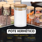 Pote Hermético de Vidro Brosilicato 110ml - A Gourmet