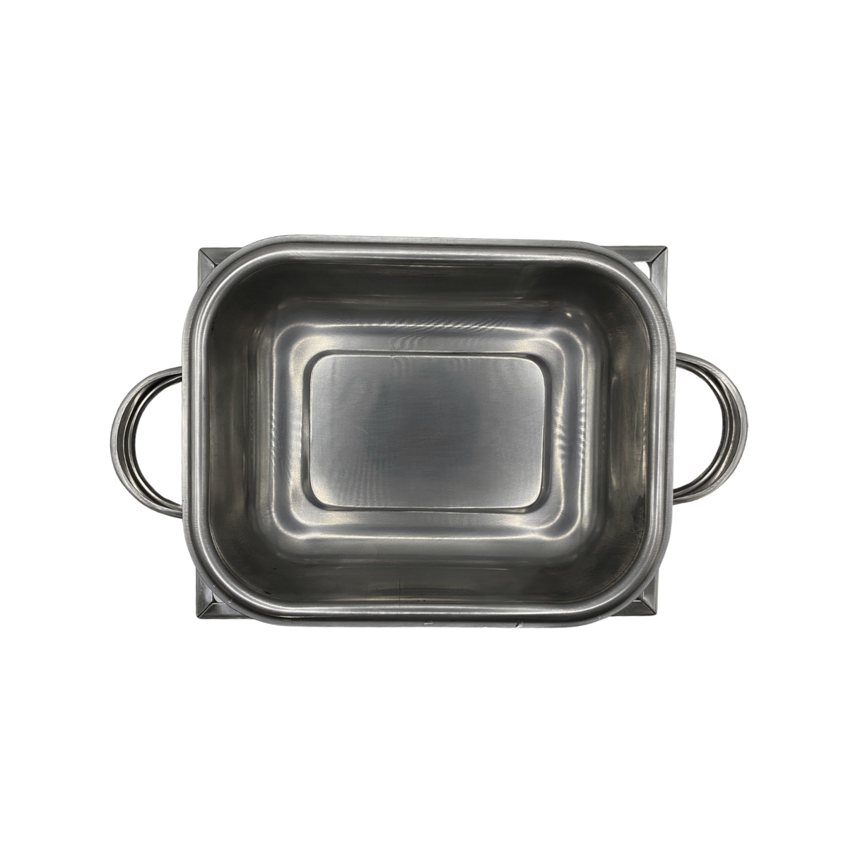 Rechaud Retangular Pequeno de Aço inox 1,3L - A Gourmet