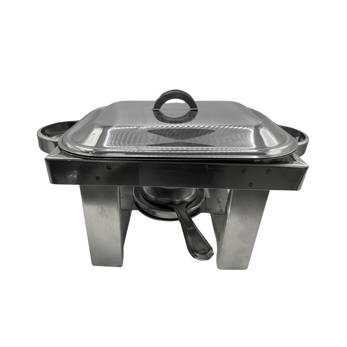 Rechaud Retangular Pequeno de Aço inox 1,3L - A Gourmet