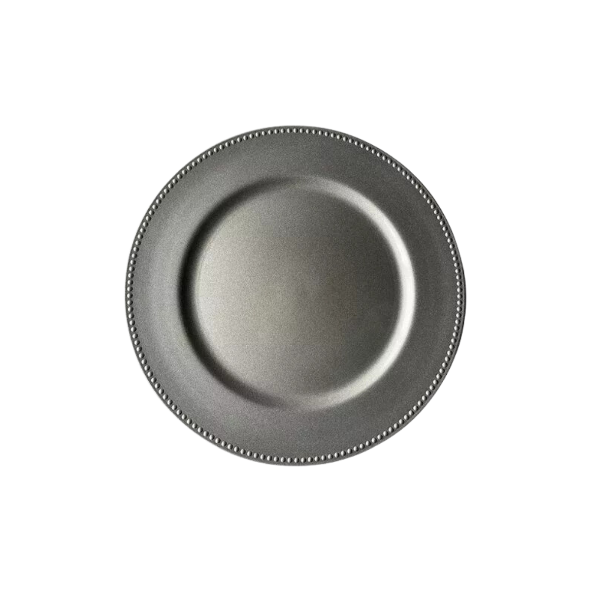 Prato Sousplat 33cm Plastisco Prata Zahav