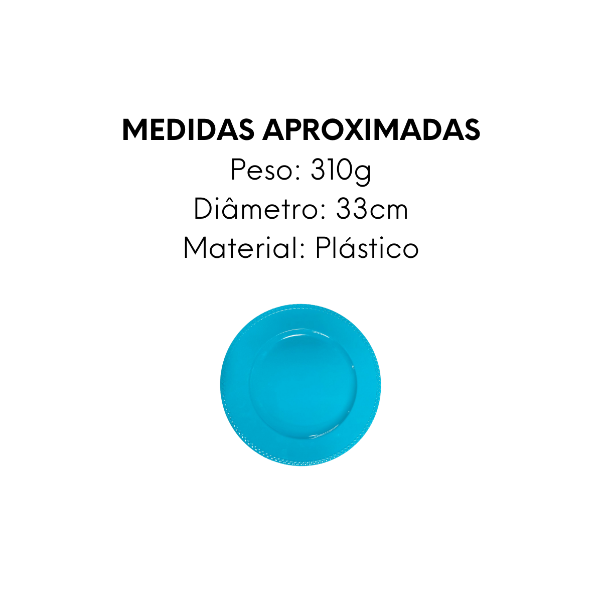 Sousplat de Plástico 33cm Trançado - A Gourmet