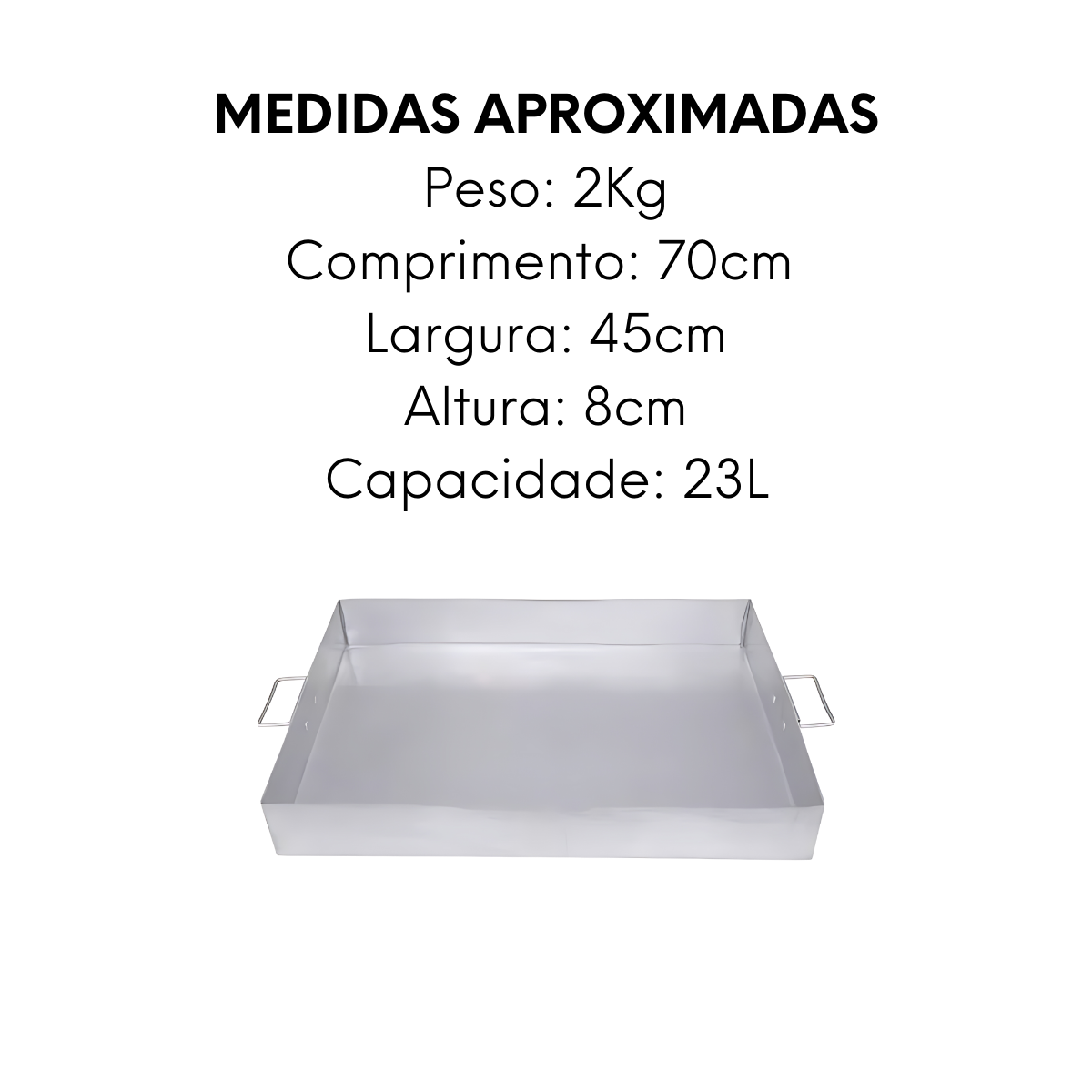 Forma Assadeira Hotel Retangular N08 23L - A Gourmet