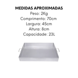 Forma Assadeira Hotel Retangular N08 23L - A Gourmet
