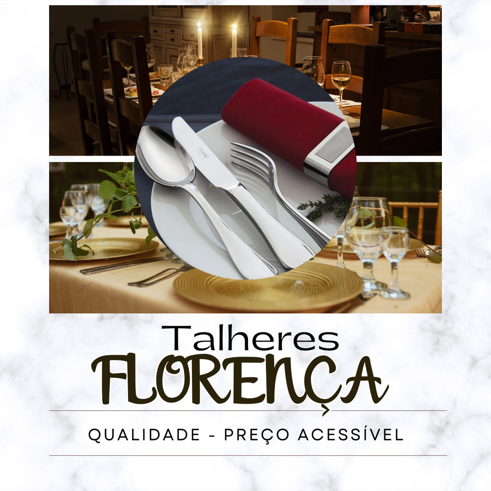 Faca Sobremesa Florença de Aço inox - A Gourmet