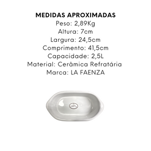 Assadeira Segunda Linha N4 de Ceramica 2,5L - A Gourmet