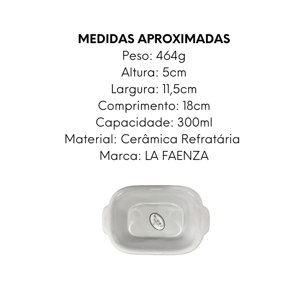 Assadeira Segunda Linha N1 Cerâmica  300ml - A Gourmet