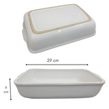 Assadeira Retangular N2 Ceramica Refrataria 1L LaFaenza