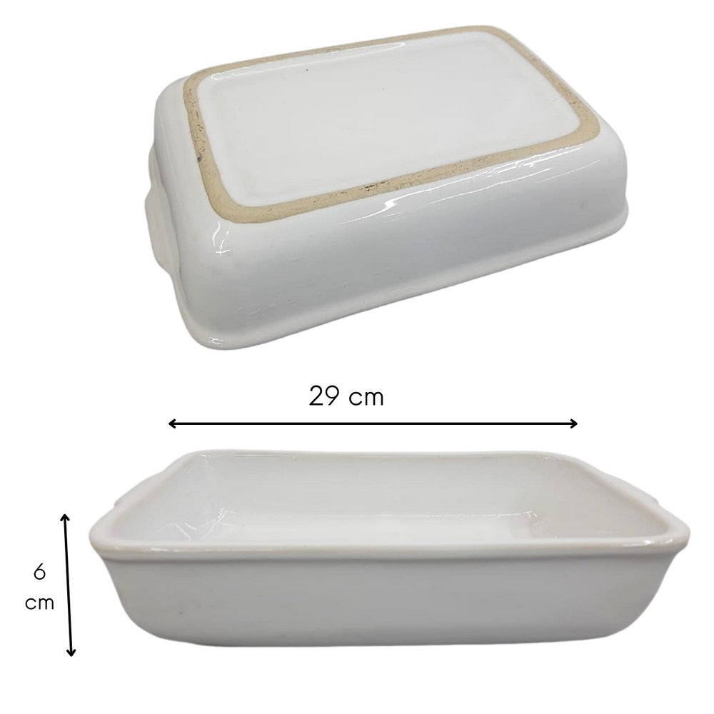 Assadeira Retangular N2 Ceramica Refrataria 1L LaFaenza