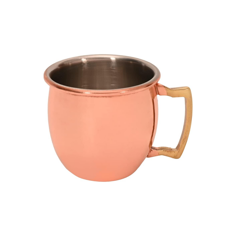 Mini Caneca Moscow Mule Inox Bronze 60ml Mimo Style