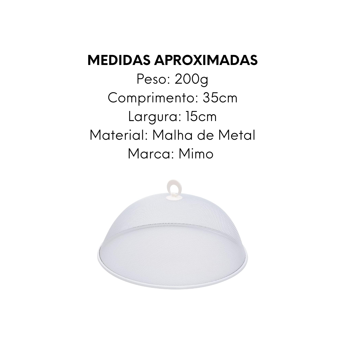Protetor de Alimentos 35cm Mimo Style