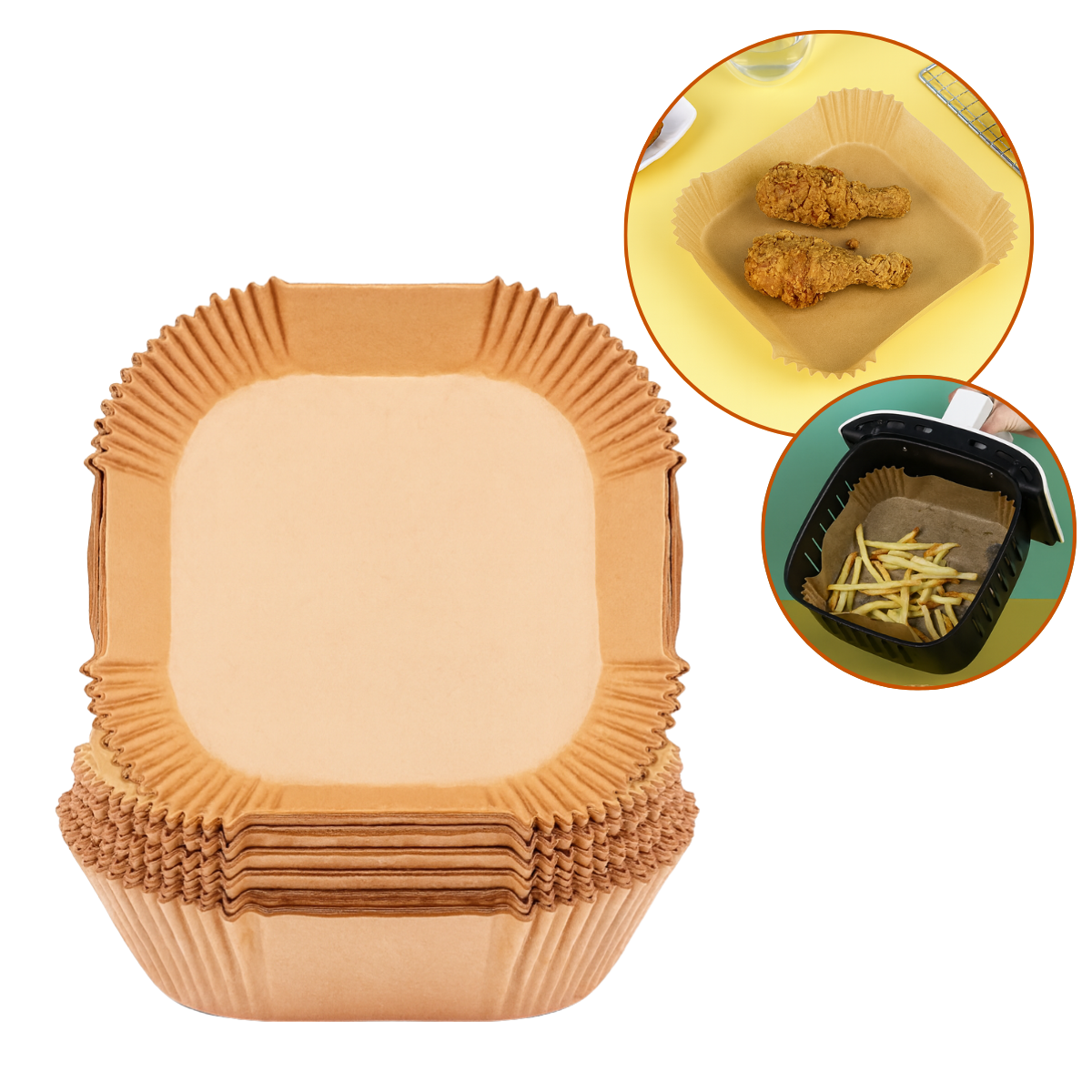 50 Forma Descartável AirFryer