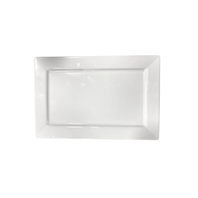 Prato de Porcelana Segunda Linha Retangular Piatto 31cm - A Gourmet Hover Image
