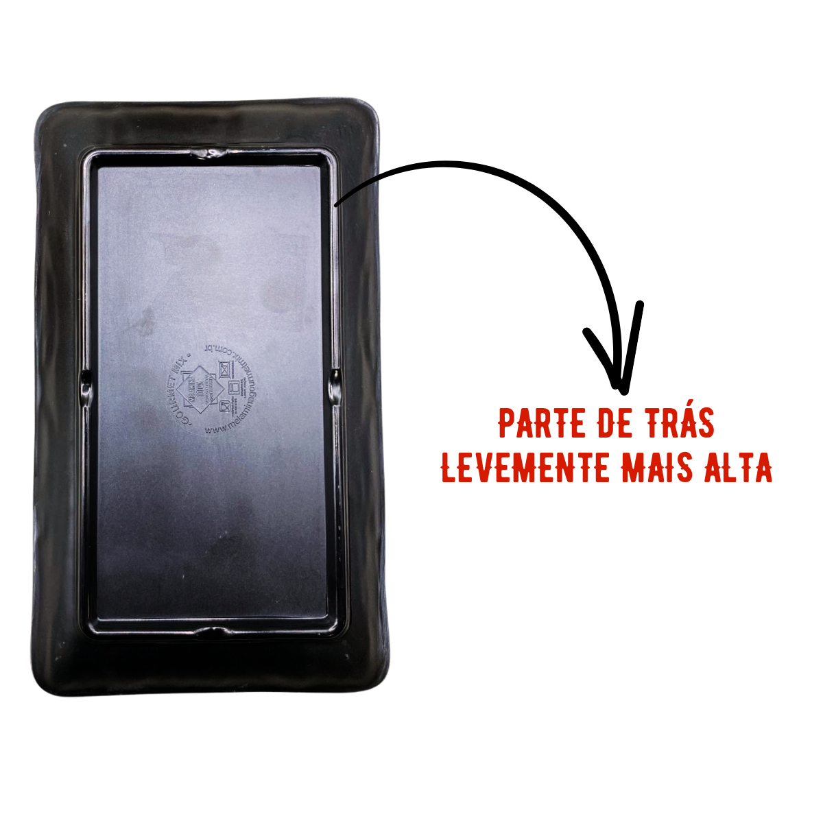 Prato preto porta shoyu Melamina - A Gourmet