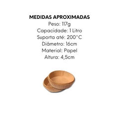 Conjunto Com 50 Folhas Papel Para Air Friyer Descartavel - A Gourmet