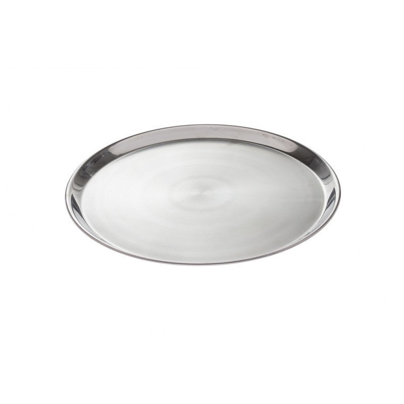 Bandeja Redonda em Aço Inox 36cm - A Gourmet