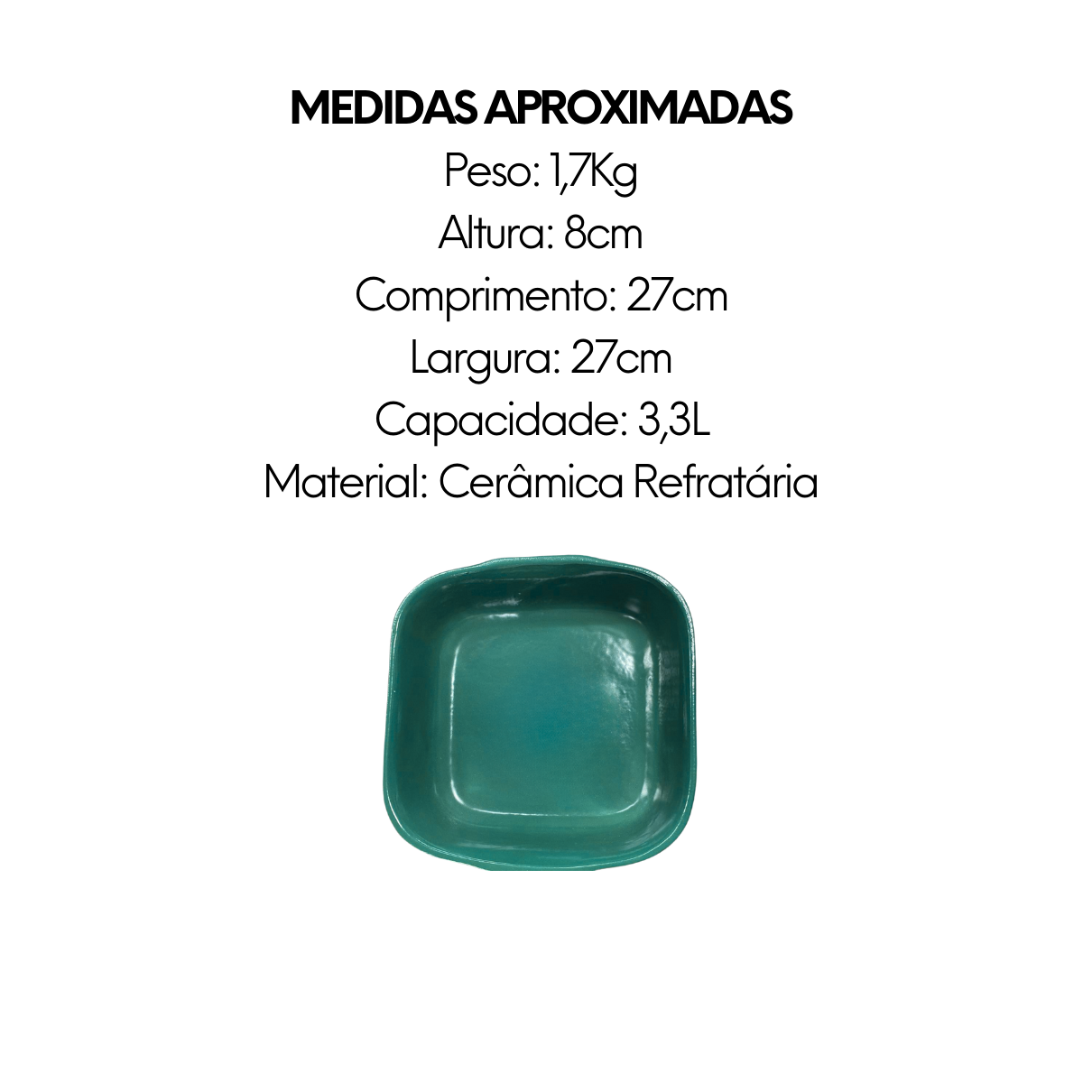 Travessa Quadrada G Jade - A Gourmet