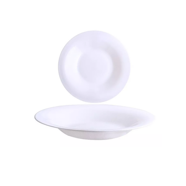 Prato Elegante Fundo de Vidro Temperado 22,5cm - A Gourmet Hover Image