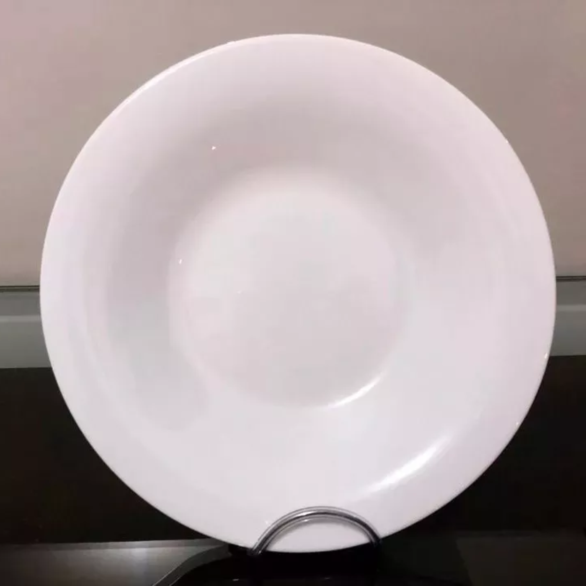 Prato Elegante Fundo de Vidro Temperado 22,5cm - A Gourmet