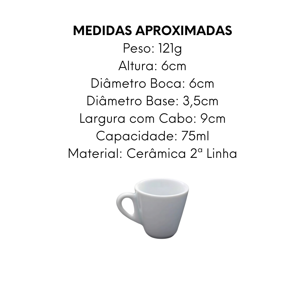 Xicara de Café Pirâmide Segunda Linha - A Gourmet