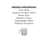 Caneca Porcelana 350ml - A Gourmet