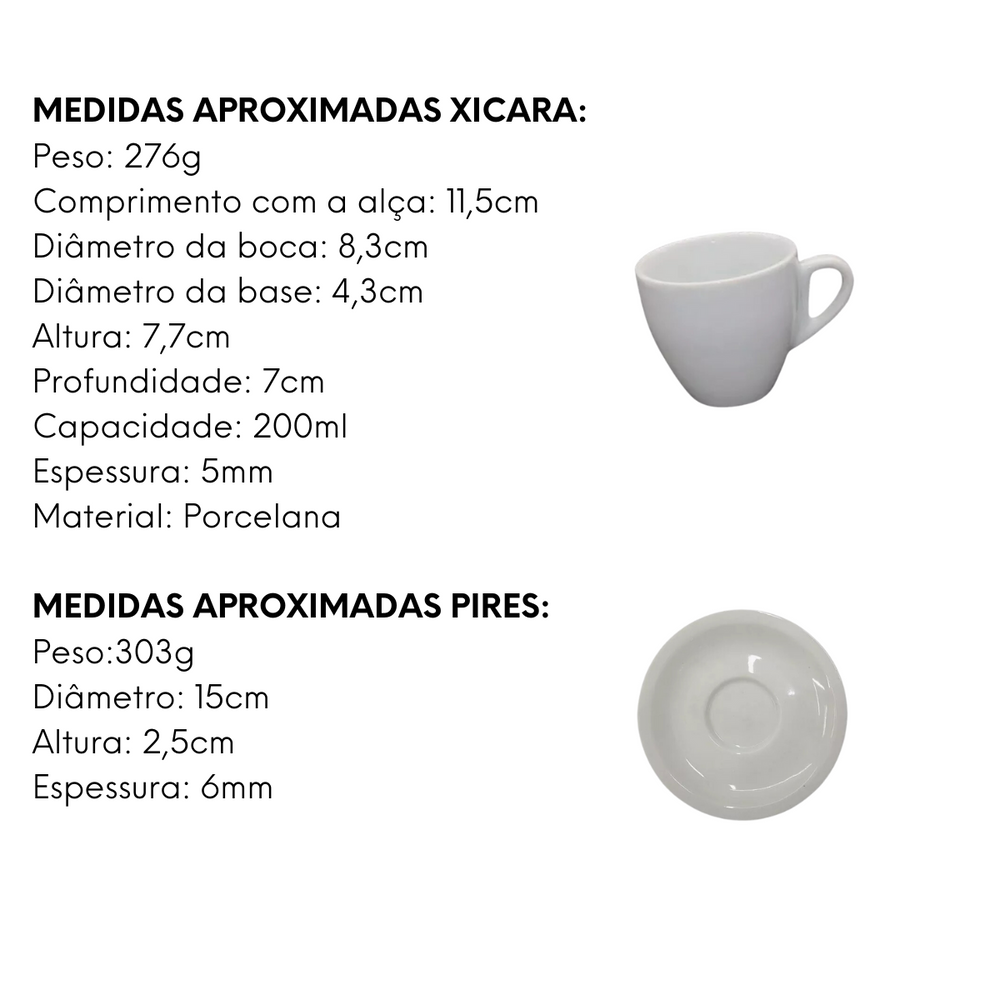 Xicara Coquinho Cappuccino Cabo Jundiai 200ml BelaVista