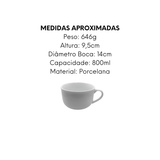 Xicara de Chá Consume Grande 800ml Grande BelaVista