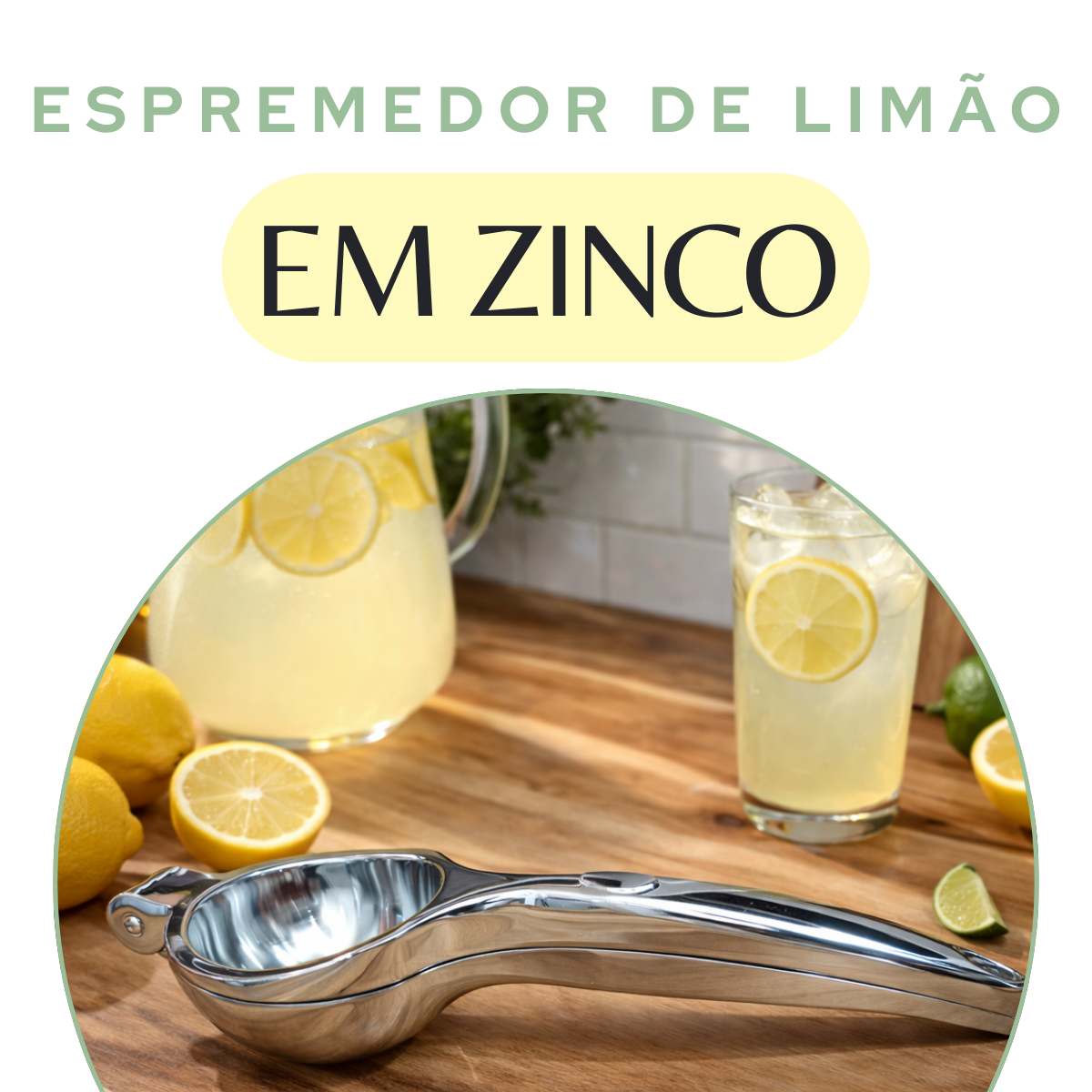 Espremedor Limão Manual Zinco
