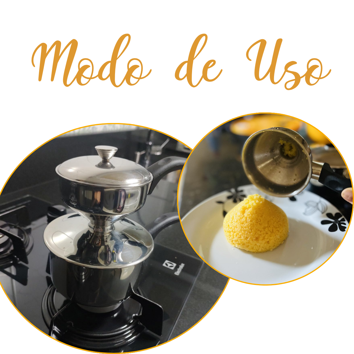 Cuscuzeira Inox 25cm