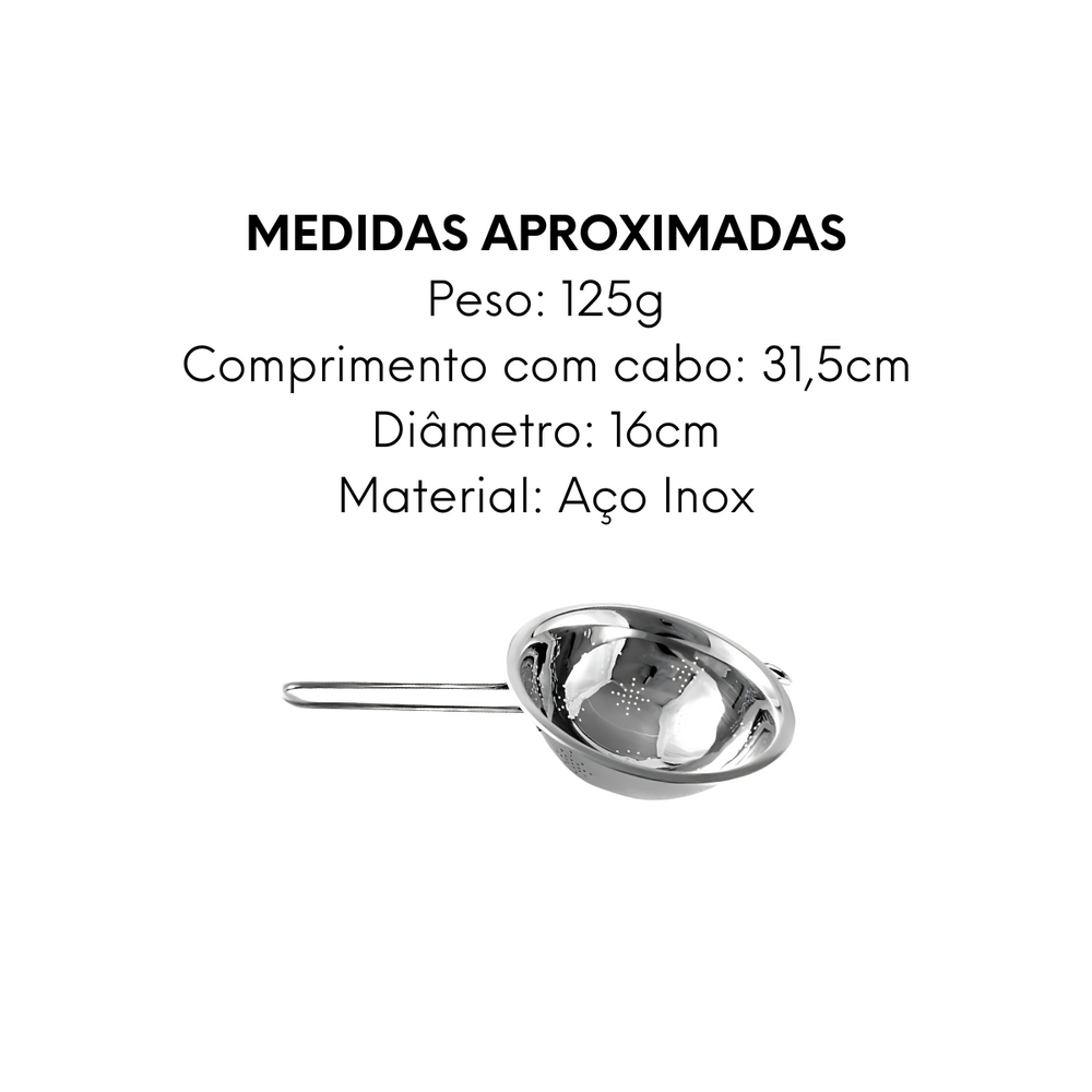 Escorredor de Aço inox Casita Multiuso - A Gourmet