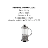 Cafeteira Prensa Francesa 600ml - A Gourmet
