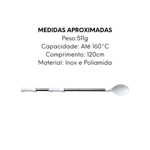 Colher Concava Cabo Inox 120cm Soirac