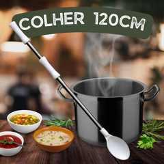 Colher Concava Cabo Inox 120cm