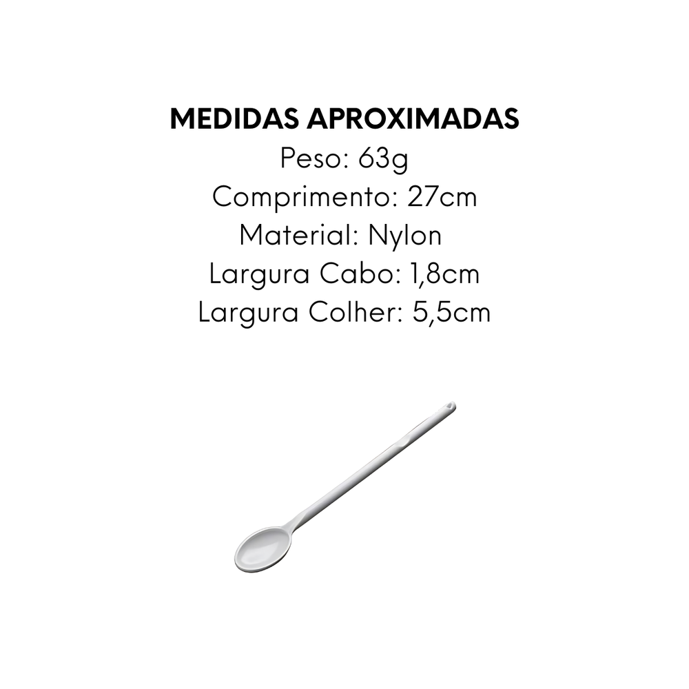 Colher Funda Nylon de 35cm - A Gourmet